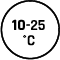 Temperature during application 10-25 degrees