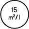 yield 15 m2/l